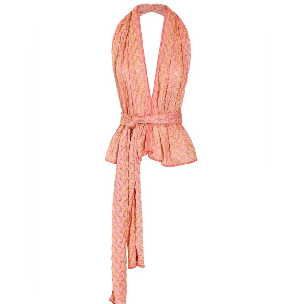Hanne Bloch rose knit scarf